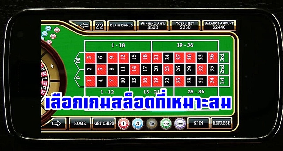 เลือกเกมสล็อตที่เหมาะสม